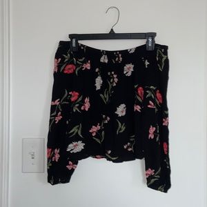 floral off-shoulder top